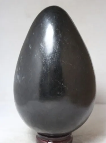 

7.4lb Natural black jade Crystal Egg