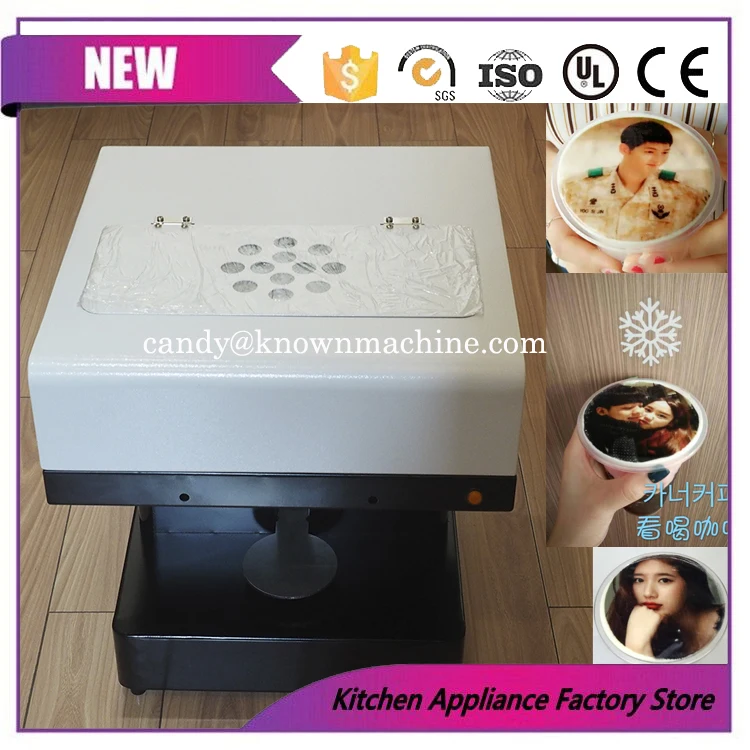 

Computer coffee machine prints with different photograph