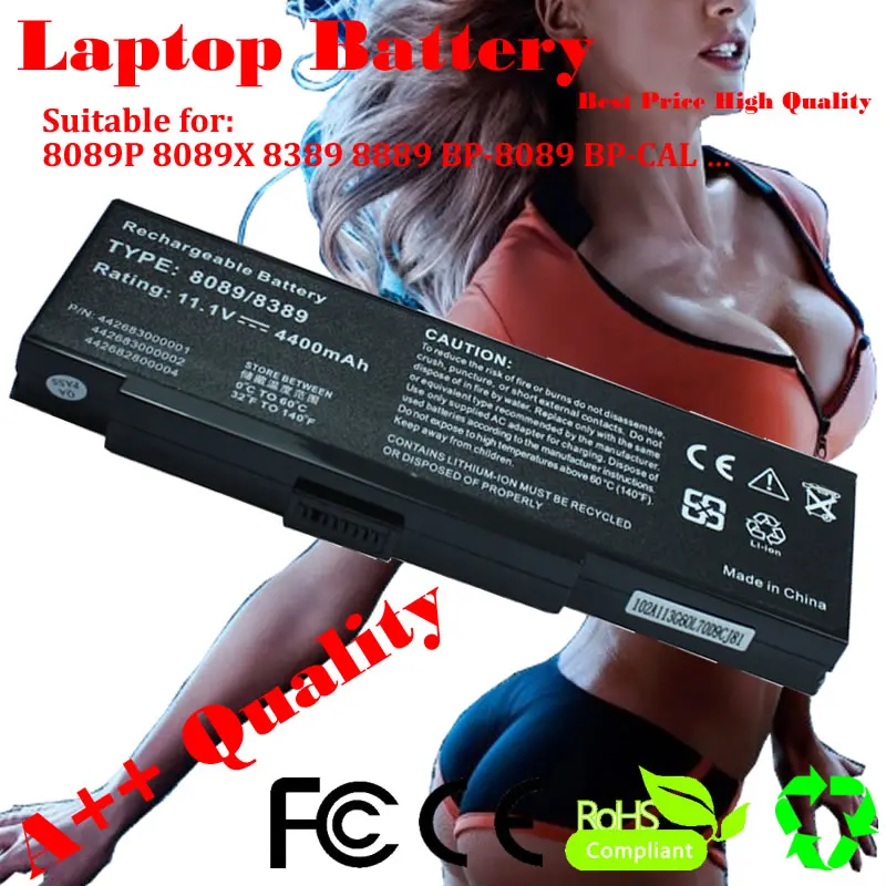 JIGU Аккумулятор для ноутбука Benq 8089 P 8089X8389 8889 BP-8089 BP-CAL BP-LYN MiNote 8089 для Versa E680 M500 Легко Примечание E E1 E2 E3
