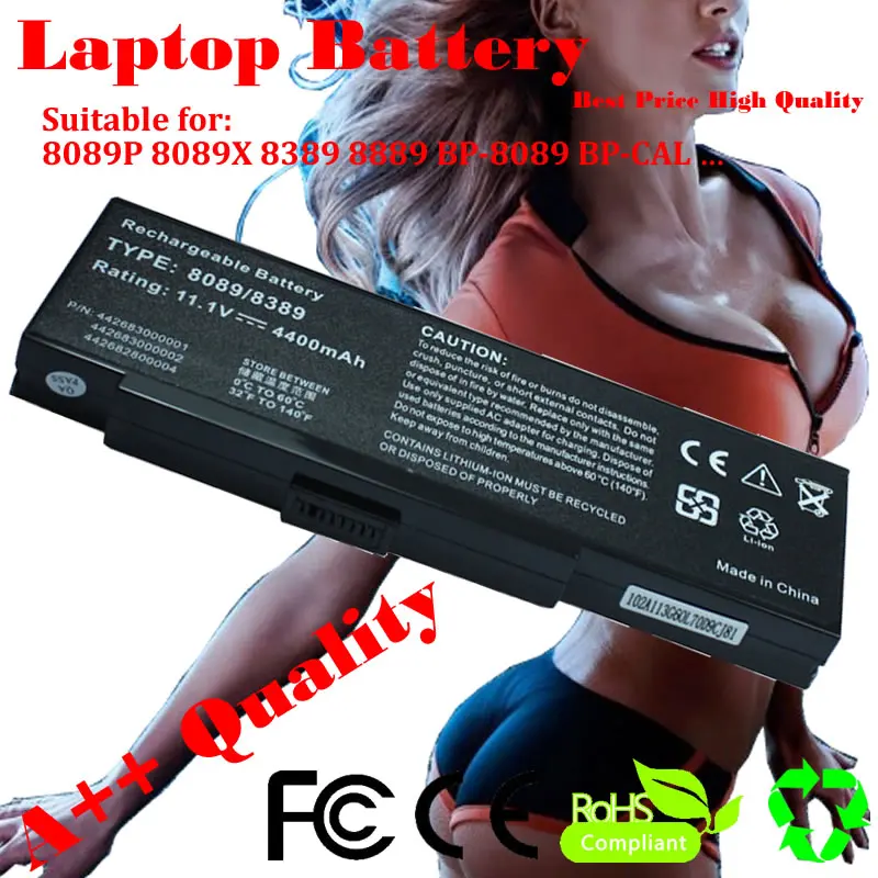 

JIGU Laptop battery for Benq 8089P 8089X 8389 8889 BP-8089 BP-CAL BP-LYN MiNote 8089 for Versa E680 M500 Easy Note E E1 E2 E3