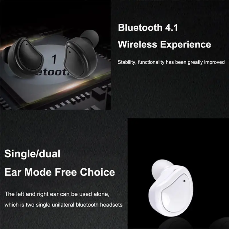 LEORY BP01 мини невидимые наушники Беспроводной bluetooth стерео наушники-вкладыши Наушники с микрофоном монофонический/бинауральные Кабриолет наушники