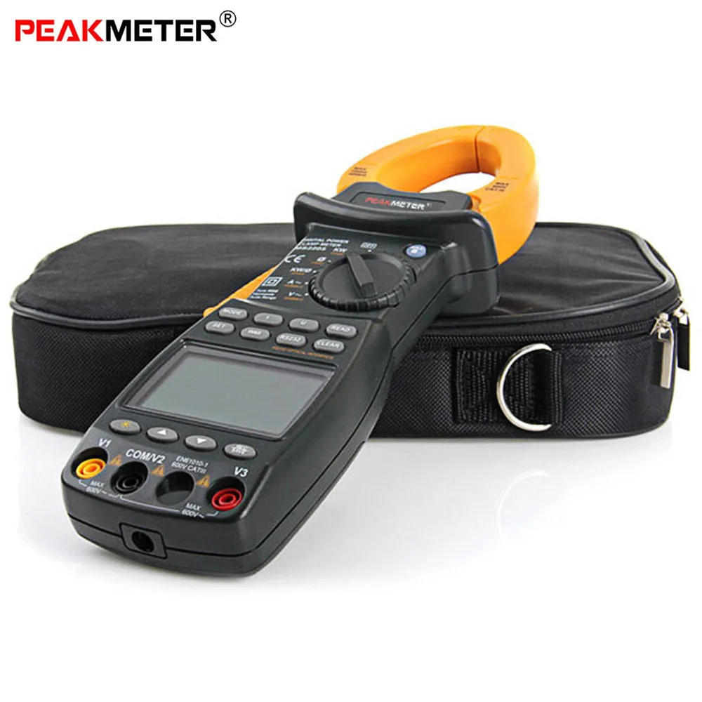 PEAKMETER MS2205 LCD Multifunction 3 Phase Clamp Meter Intelligent