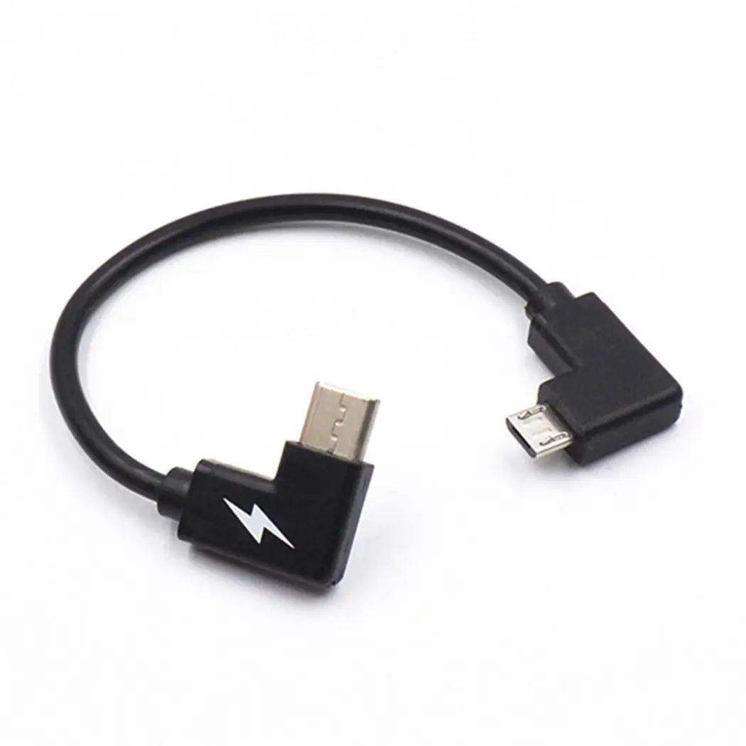 

90 Degree Angle USB Type-C Male to Ultra-thin design, mini size Casual Micro USB Male Data 1 x Power Cable