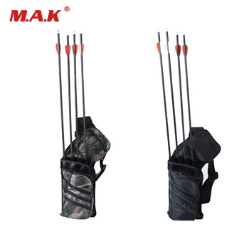 

Waist Quiver Four Tube Quiver Detachable Pipe Adjustable Shoulder Strap And Belt Can Hold About 24-30 Arrows for Archery Shootin
