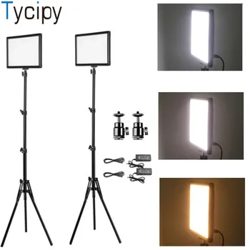 

Tycipy LED Photo Light Camera Photo LED Video Light Makeup Lighting With Tripod For Smartphone Canon DSLR Photographic Youtube