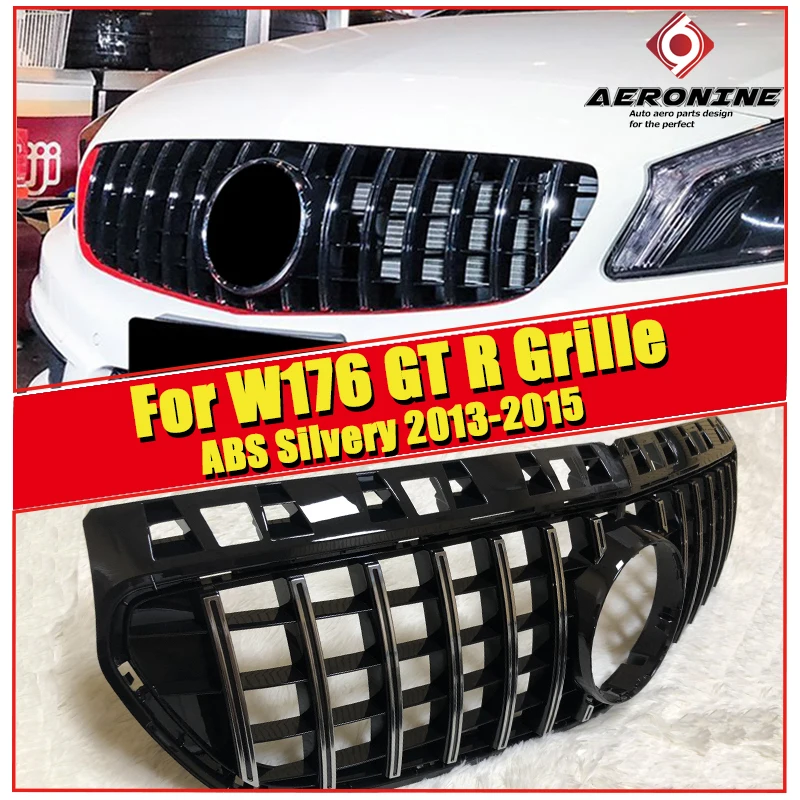 W176 A Class A45AMG grille grill A160 A180 200 GTS grills TO 09/ Silver Only For Pre facelift models to 09/ without sign