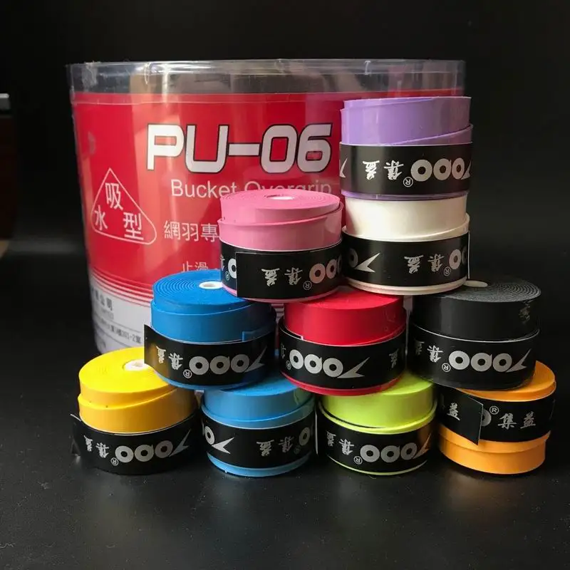 60 قطعة/الوحدة توبو PU-06 مثقب مبتذل يشعر overgrip/القبضات/تنس مضرب/راكيت تنس/الريشة/padel تنس