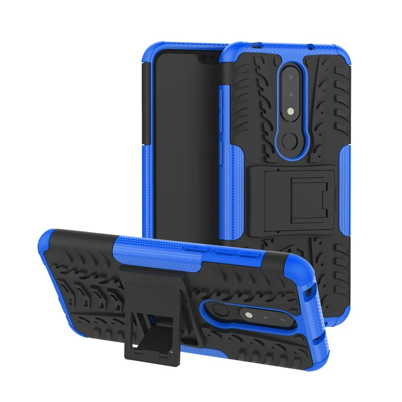 Ударопрочный чехол для Nokia X6 / NokiaX6 5 8 дюйма прочные гибридные Чехлы Armor 2 в 1 задняя