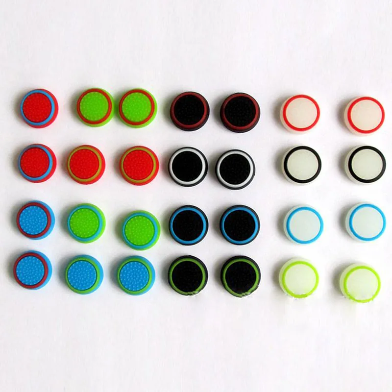 

Silicone Analog Thumb Stick Grips Cover For PlayStation 4 PS4 Pro Slim For PS3 Controller Thumbstick Caps 4pcs