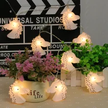 Jiaderui светодиодный светильник-гирлянда, сказочный светильник в виде единорога, 4 м, 20 светодиодный s, наружный, внутренний, праздничный светильник, Декор, подарок, вечерние, свадебные