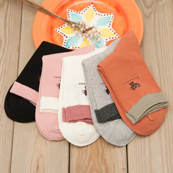 Высококачественные носки для женщин новые классические Разноцветные носки женские носки 5 пар/лот женские носки - Цвет: Multi No Box