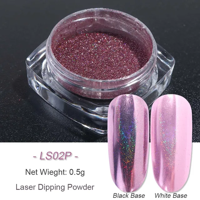 1pcs Laser Dipping Powder Chrome Nail Pigment Glitters Metallic Color