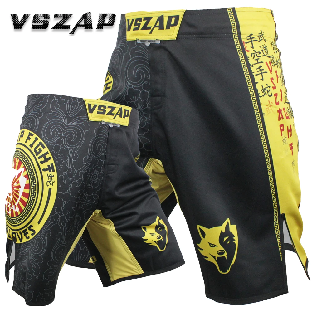 

VSZAP Pantalon MMA Shorts Cheap Mens MMA Short Clothing Breathable Cotton Shorts Fight Grappling Boxing Muay Thai Pants