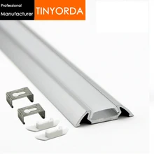 Tinyorda 10 шт.(длина 1 м) Alu светодиодная полоса светодиодный профиль канала для 13 мм светодиодные ленты [профессиональный производитель] TAP3006