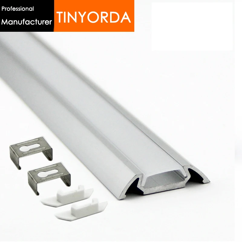 

Tinyorda 1000Pcs (1M Length)Alu Led Strip Profile Led Channel Profil for 13mm LED Strip [Professional Manufacturer] TAP3006