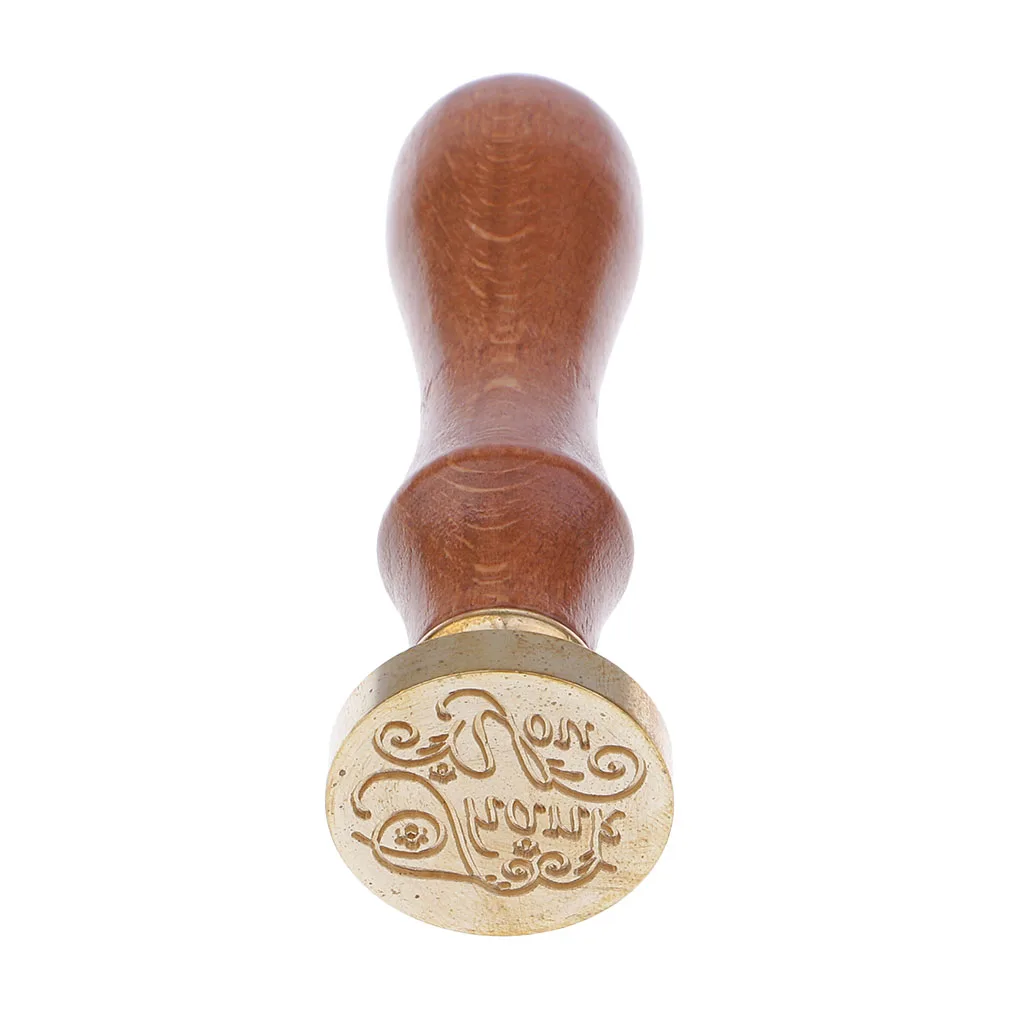 European Retro Wood Classic Seal Sealing Wax Set Stick Stamp For Letters Envolop Wedding Invitation Wax Seal Kit (THANK YOU)  