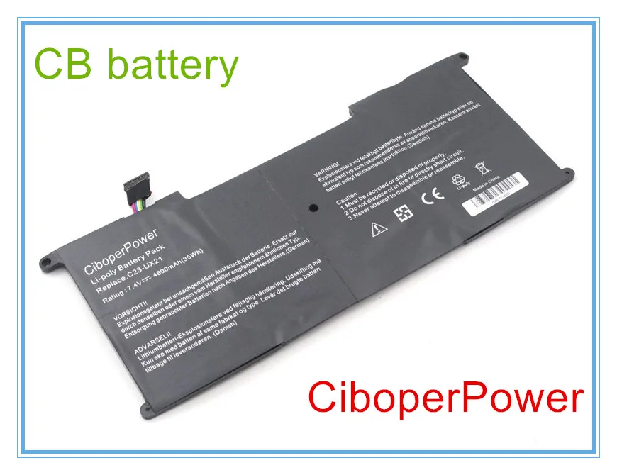 

High quality C23-UX21 Battery for UX21A UX21E Ultrabook 7.4V 4800mAh