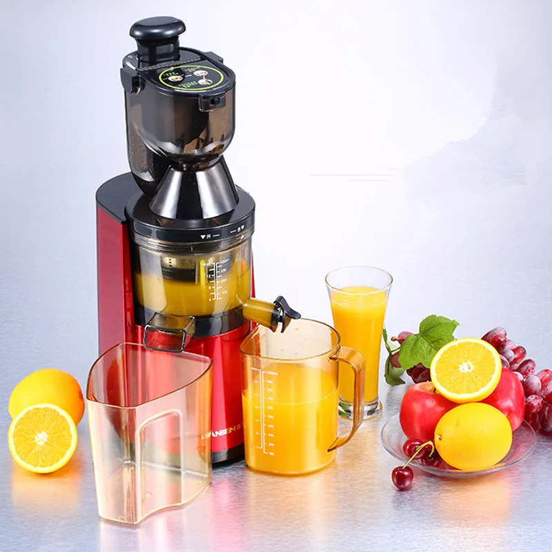  220V 45Rpm Slow Juicer Multifunctional Full-automatic Electric Fruit Juicer Machine With Large Diam