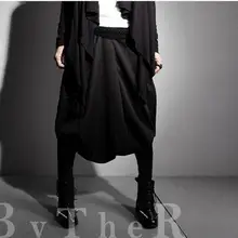 27-44 Новинка мужская одежда плюс размер свободные брюки с низкой посадкой штаны с большим шаговым швом шаровары брюки плюс размер костюмы