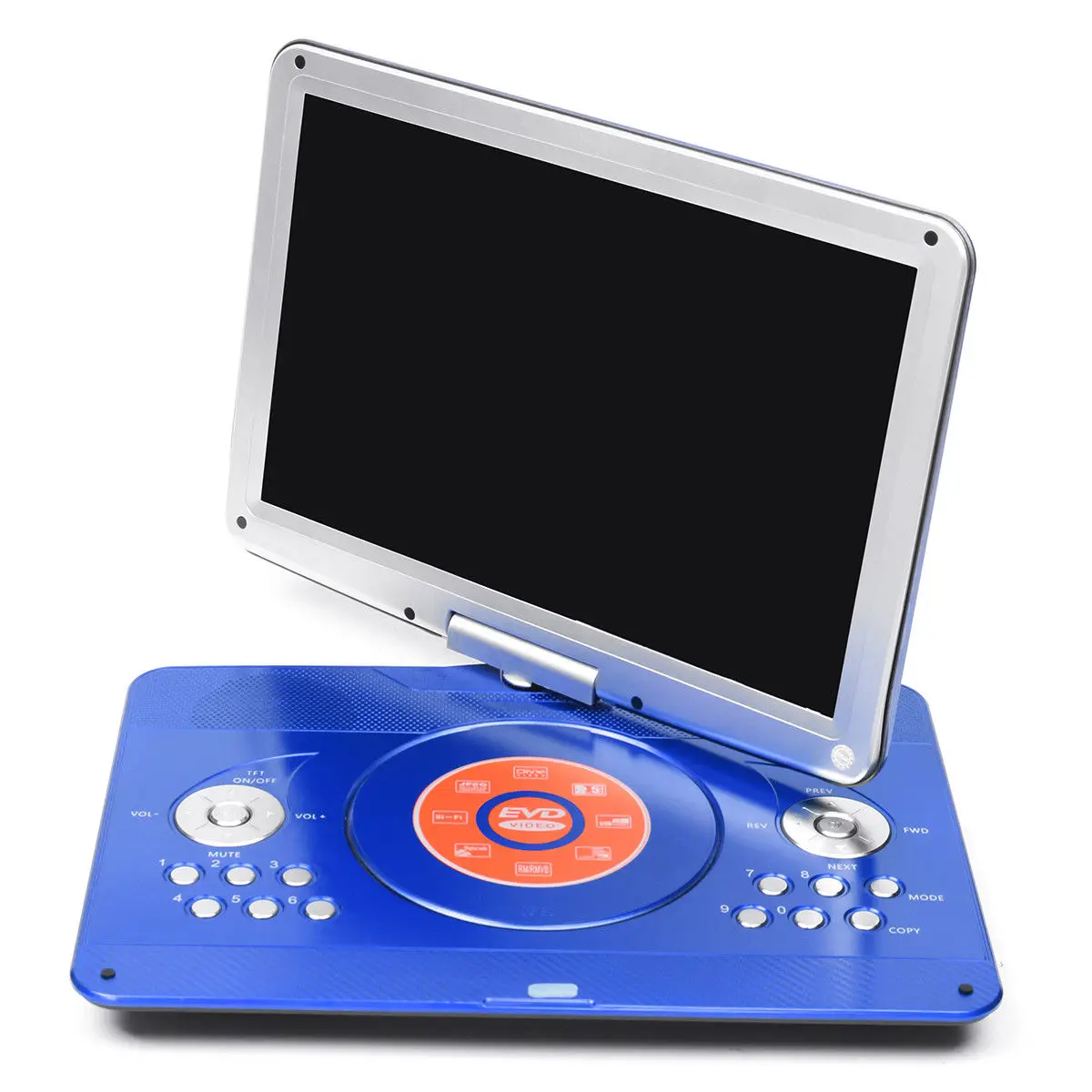 

16" Portable EVD TFT TV DVD Player LCD USB SD Card CD FM Radio Remote Control