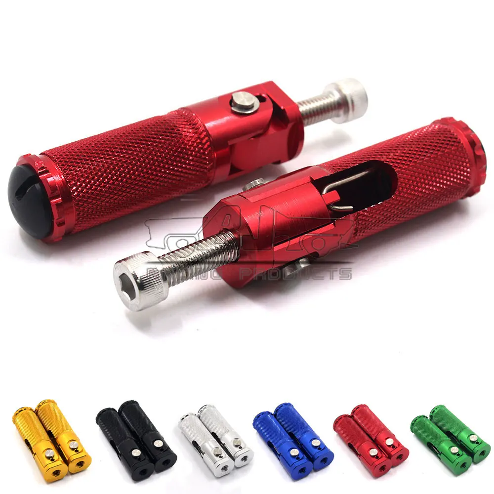

Bjmoto universal motorcycle M8 Folding Adjustable rest peg Foot Pegs for Yamaha Kawasaki ninja moto Adjustable Rearset footreast