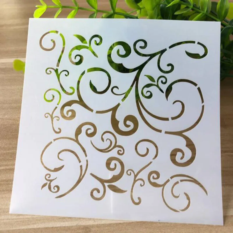 

Reusable Flower Vine Stencil For Wall Painting Scrapbooking Stamping Stencil Bullet Journ Embossing Paper Card Flower Template