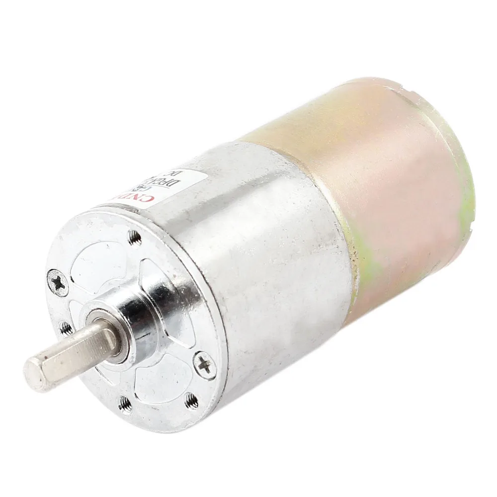 

UXCELL(R) High Quality 1 Pcs DC 12V 5RPM 50mA 31Kg.cm High Torque Permanent Magnetic DC Gear Motor
