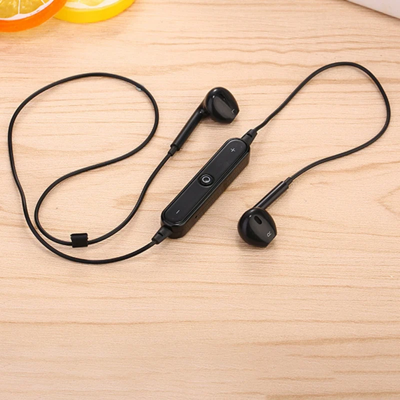 S6 спортивные шейные беспроводные наушники Bluetooth для телефона с микрофоном Iphone
