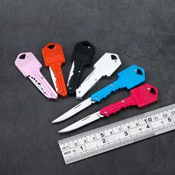 Брелок Ножи Портативный складной Ножи Овощечистка Мини Кемпинг ключ-образный Ножи повседневного ношения Шестерни