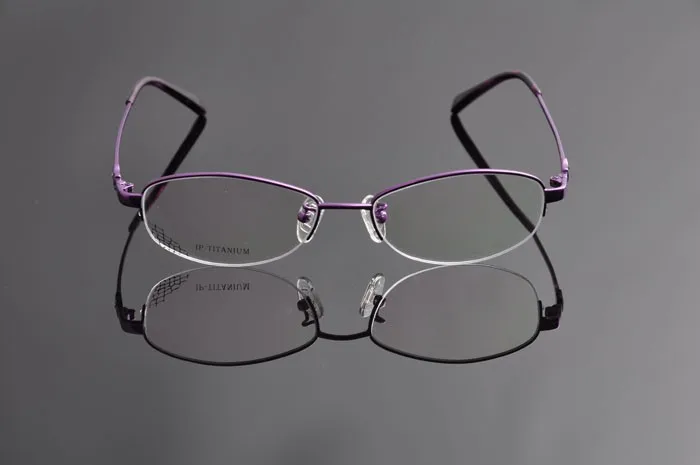 EV oculos-де-грау feminino женские Титан оптический близорукость Очки высокое качество Half-Rim Титан глаз Очки frameev0950