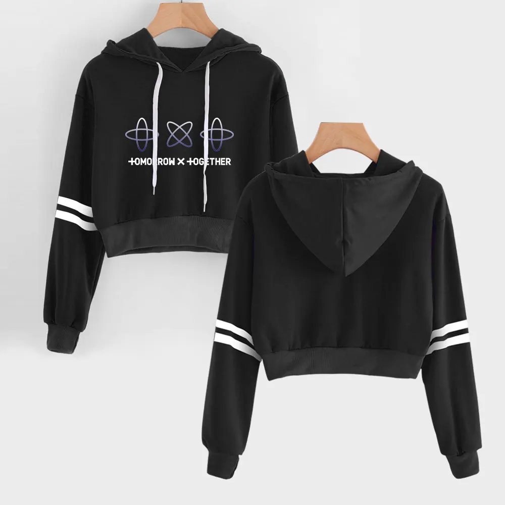  TXT Navel Hoodies Sweatshirt Idol Hip Hop New Casual Fashion Kpop TOMORROW X TOGETHER Hoodies Outwe