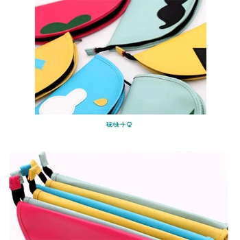 

UHOO K307 South Korea stationery creative fun cute tide of large capacity multi function leather beard pencil pencil box