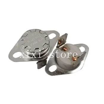 

XIXI 20PCS Bimetal Thermostat KSD302/KSD301 Ceramics 16A250V 210C 220C 230C 240C 250C 260C 300C Degrees Normal Closed open