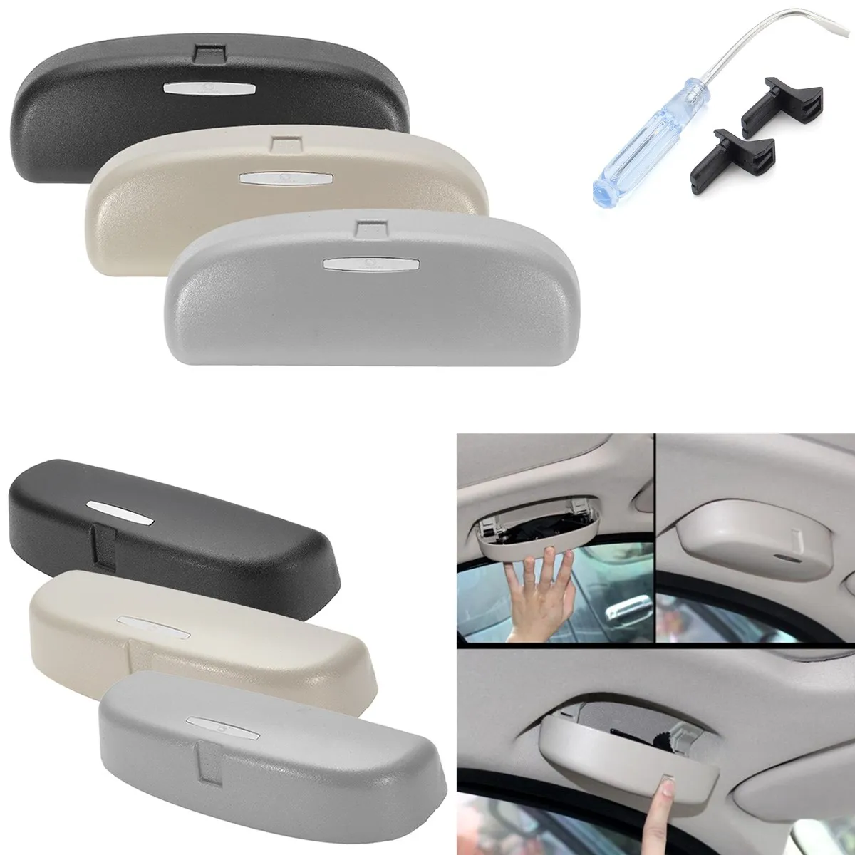 1Pc Car Sun Glasses Storage Box Case For BMW 2010 2017 Model Sunglasses