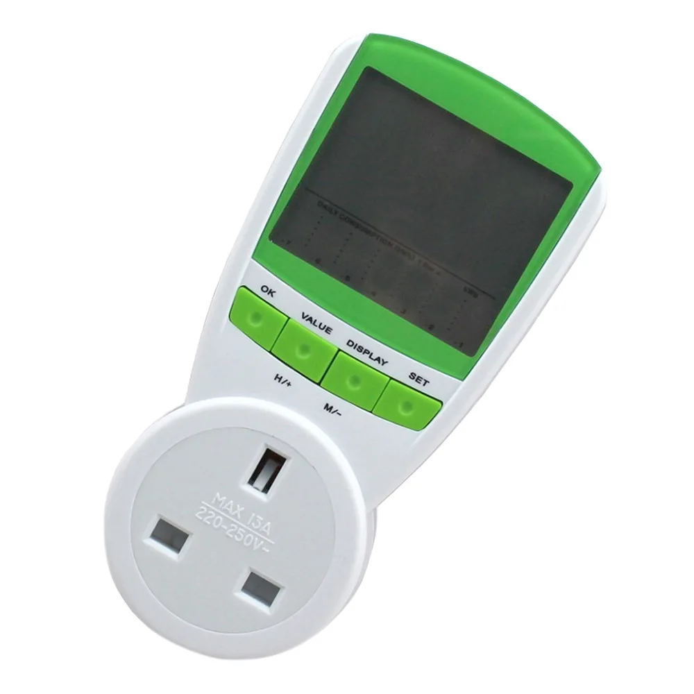 Digital Plug in Energy Meter Watt Voltage Power Meter Watt Volt Amp