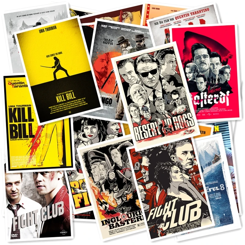 Quentin Tarantino Pulp fiction 25/шт ПВХ серии стикер Убить Билла Vol.1 резервуар собака Дорожный чемодан Граффити стиль