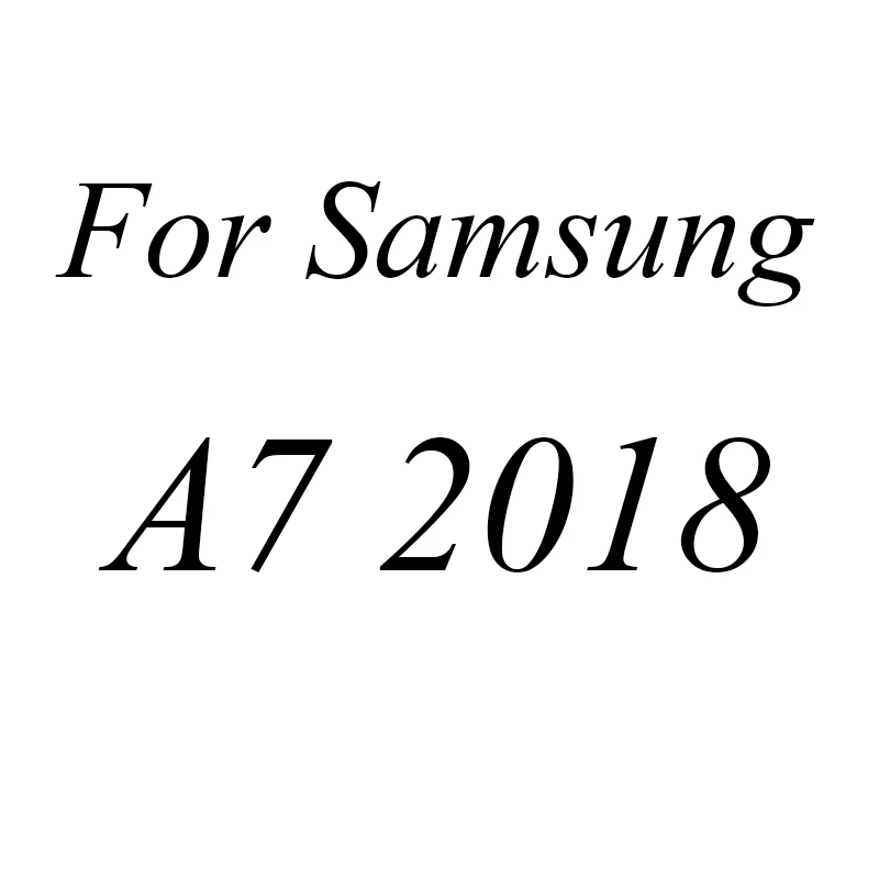 Голубое стекло для samsung Galaxy J7 J5 J3 A5 A3 A7 полное покрытие из закаленного стекла качественная Защитная пленка для экрана - Цвет: For A7 2018