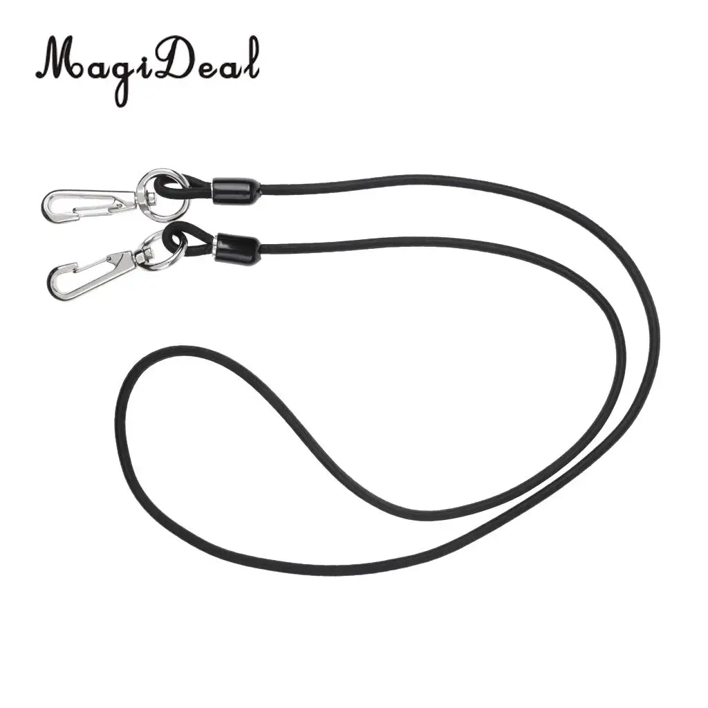 Elastic Rubber 3.3ft Coiled Kayak Canoe Boat Paddle Leash Fishing Rod Tether Safety Lanayrd Accessories