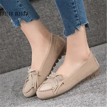 Женские туфли ярких цветов Тонкие Туфли повседневные туфли на плоской подошве с мелким мыском; г.; Doudou