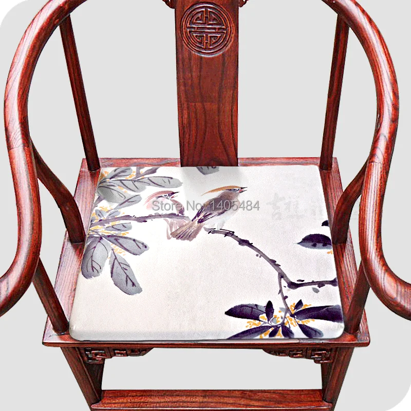 chinese style modern fabric dining chair pad traditional chinese