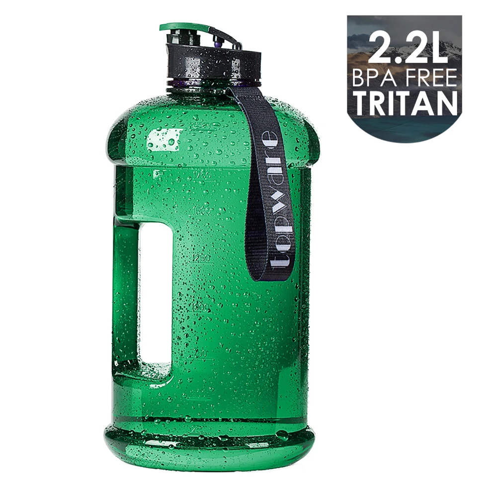 

2.2L bpa free hot and cold water kettle tritan water bottle container for ice cubes measurement scale Leak-proof for all sports