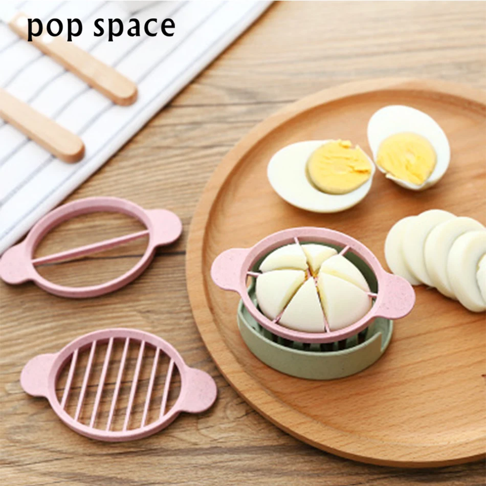 pop sapce Egg Slicer Cutter Cooking Tool Multifunctional Wheat Straw Mold Flower Edges Cutter Artifact font