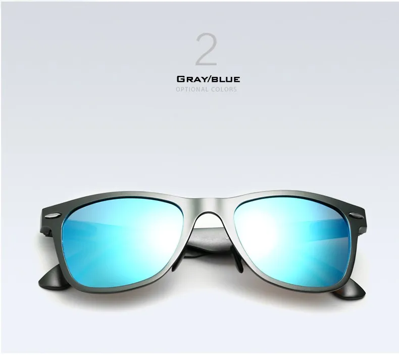 VEITHDIA Brand Unisex Aluminum Square Men's Polarized Mirror Sun Glasses Female Eyewears Accessories Sunglasses For Men VT2140 27