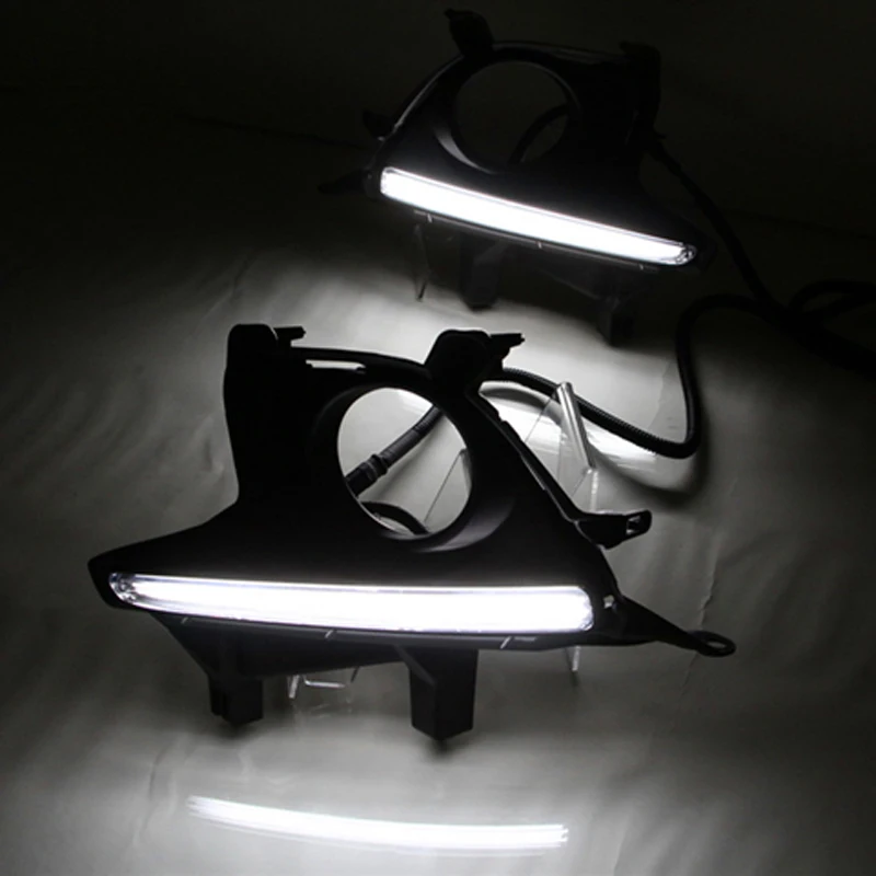SNCN-LED-Daytime-Running-Lights-For-Toyota-Highlander-2015-DRL-Fog-lamp-cover-light (1)