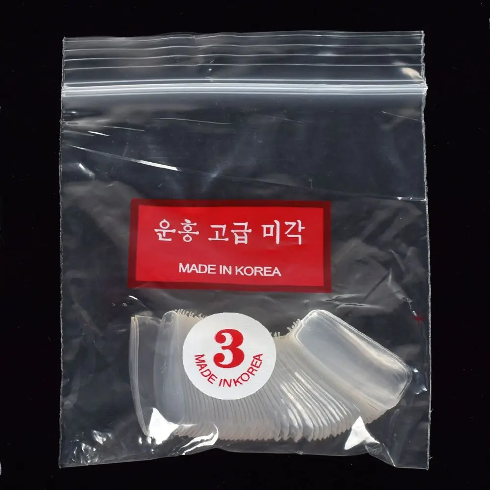 

500 Tips False Nail Clear Natural White False Point Stiletto French Acrylic UV Gel Nail Tips Nail Makeup Tools Supplies