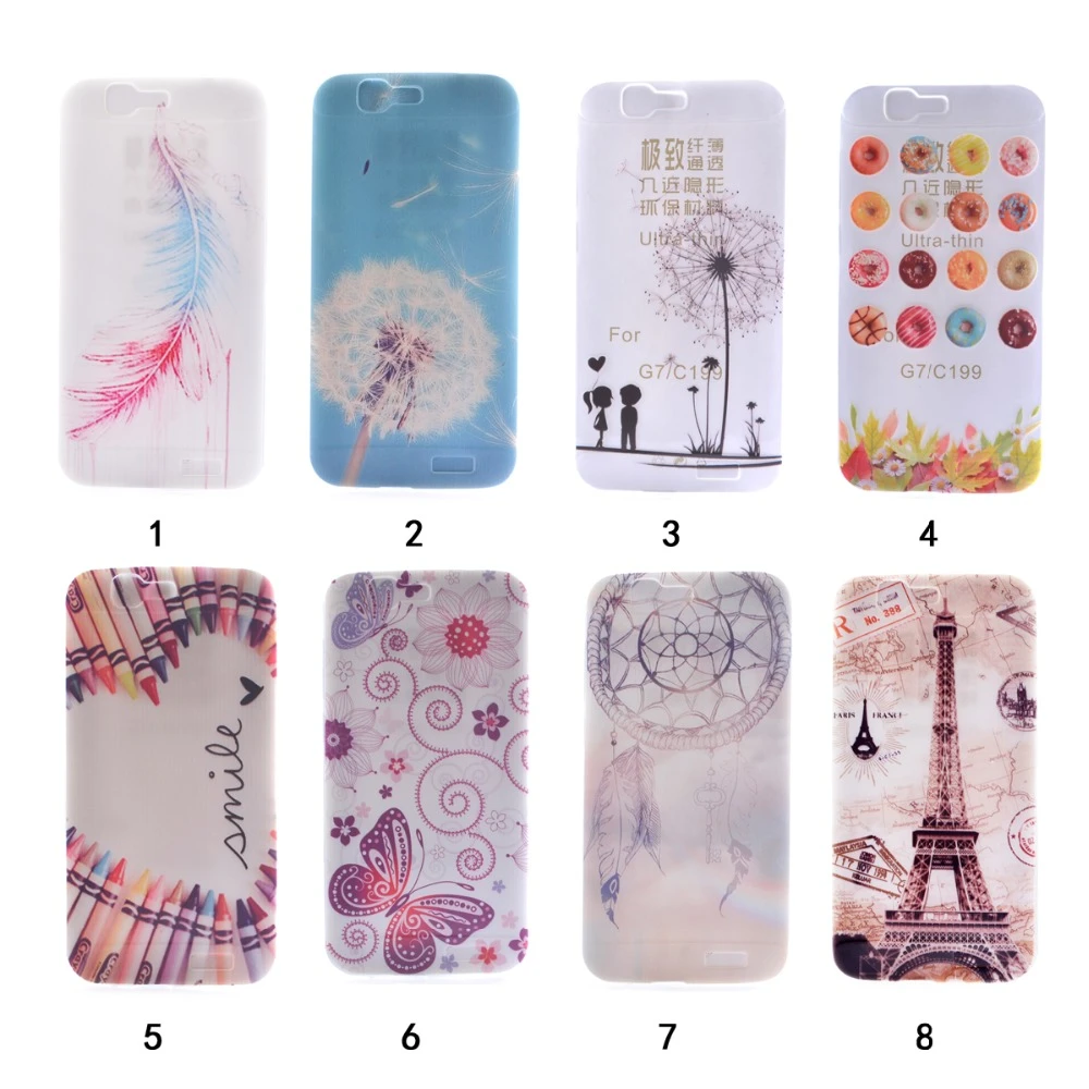 Venta caliente Para Huawei Ascend G7 cubierta colorida de la caja CandyTPU suave de silicona Carcasas Huawei envío gratis|case touchpad|case shotgung7 camera - AliExpress