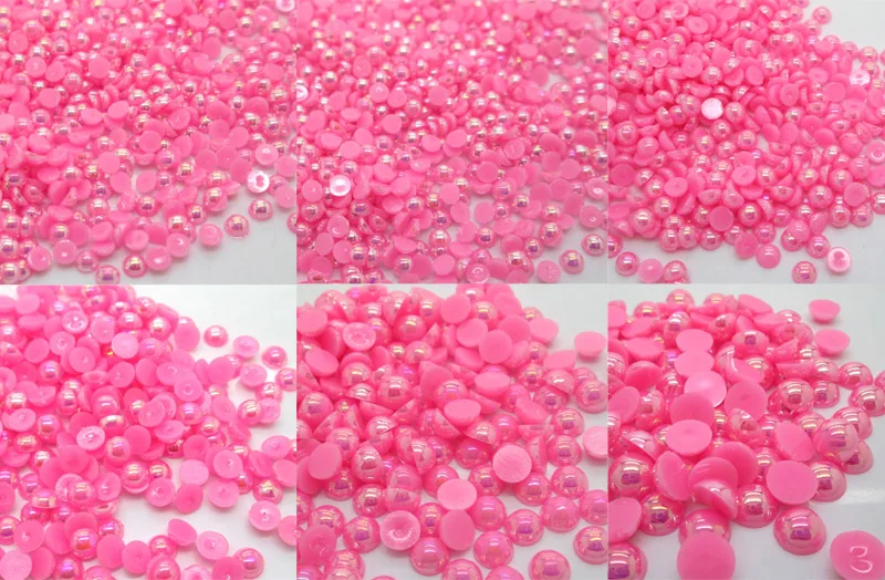 100 PCS STAR nacré Flatback Multicolores Mix DECO