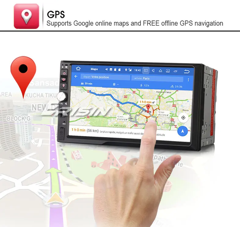 Top 7" Android 7.1.2 OS Double Din Car Multimedia 2 Din Car Navigation GPS Two Din Car Radio with External OBD2 Adapter Support 18