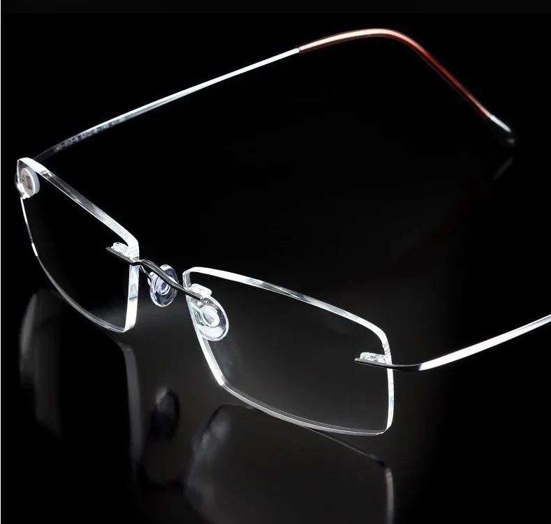 VCKA бренд титановая оправа супер светильник без оправы ультра светильник очки для чтения+ 1+ 1,5+ 2+ 2,5+ 3+ 3,5