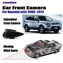 Liandlee Car Front View Camera Logo Embedded Camera Cigarette Lighter 4.3